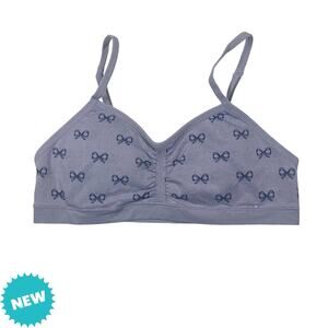 Maidenform Bralette Girls Large Training Bra Seamfree Purple Bows